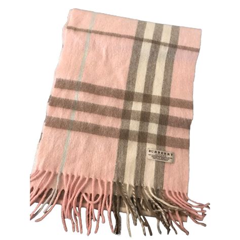 burberry scarf pink cashmere wool